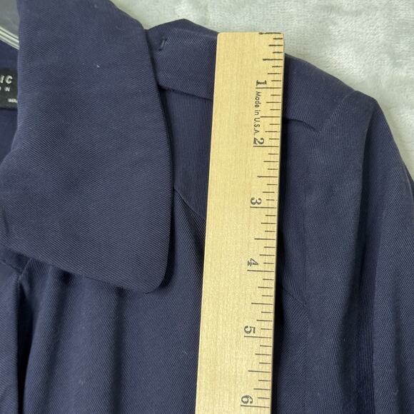 Zara Basic Collection Jacket Womens Medium Waterfall Open Front Pockets Draped B - Picture 8 of 9